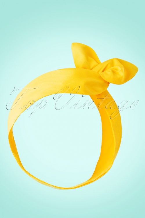 Be Bop a Hairbands - Hair Scarf Années 50 en Jaune