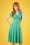 Blutsgeschwister - 60s Hot Knot Summer Dress in Ice Ice Baby Green