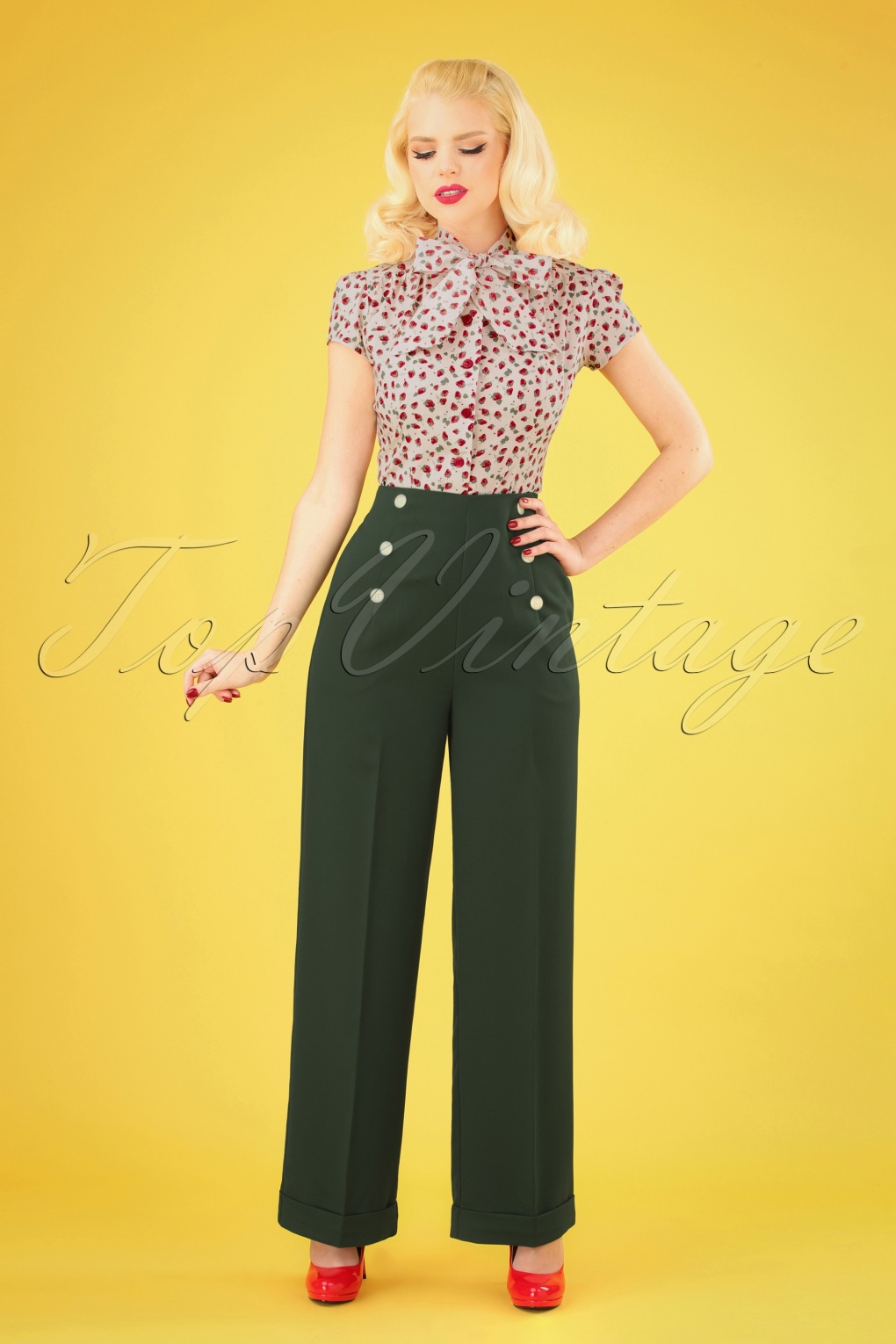 1940s high waisted pants