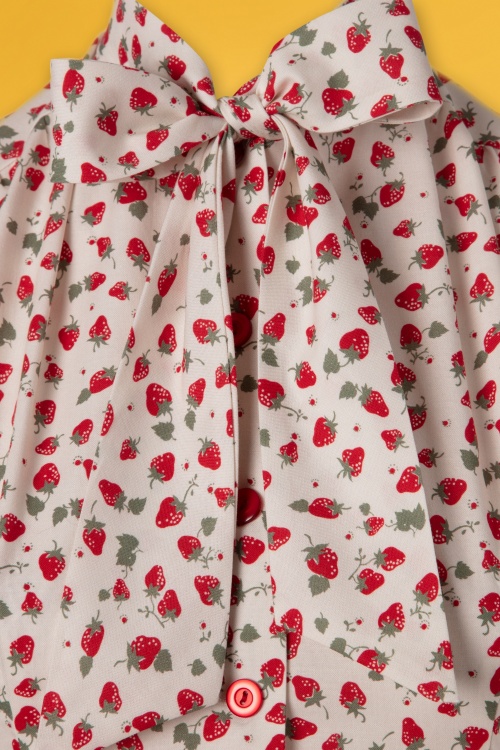 Heart of Haute - Estelle Strawberry Bluse in Elfenbein 4