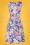 Topvintage Boutique Collection - The Janice Floral Dress Années 50 en Blanc 4