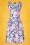 Topvintage Boutique Collection - The Janice Floral Dress Années 50 en Blanc