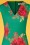 Vintage Chic for Topvintage - 50s Lynda Floral Pencil Dress in Emerald Green 2