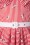 Miss Candyfloss - Lilo Rose Swing-Kleid mit überkreuztem Rücken in Rot und Weiß 5