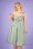 Collectif Clothing - Tiana Butterfly Occasion Swing Dress Années 50 en Vert Menthe
