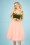 Collectif Clothing - Josie Occasion Swing-Kleid in Pink und Grün