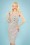 Collectif Clothing Wanda Polkadot Pencil Dress in White 22833 20171120 040MW