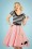 Collectif Clothing 27376 Kitty Cat Swing Skirt in Pink 20180815 040MW