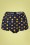 Esther Williams - 50s Classic Polkadot Bikini Pants in Navy and Yellow 2