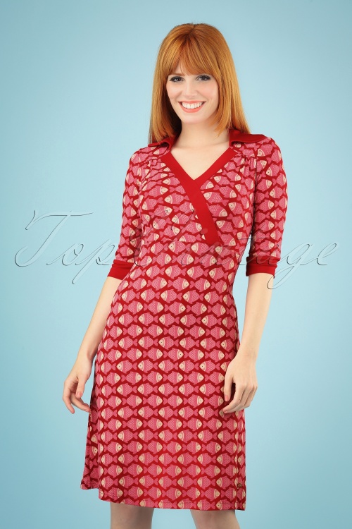 Tante Betsy - Zoe Fish Kleid in Rot
