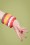 Splendette - TopVintage Exclusief ~ Citroenbrede gesneden armband in geel 5