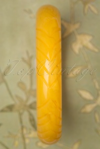 Splendette - Exclusief TopVintage ~ Citroen Midi gesneden armband in geel 2