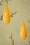 Splendette - TopVintage Exclusive ~ 50s Lemon Carved Hoop Earrings in Yellow 3