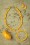 Splendette - TopVintage Exclusive ~ 50s Lemon Carved Hoop Earrings in Yellow 4