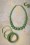 Splendette - TopVintage Exclusive ~ Sage Carved Hoop Earrings Années 50 en Vert 4
