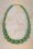Splendette - TopVintage Exclusive ~ 50s Sage Carved Beaded Necklace in Green 2