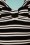TopVintage Boutique Collection 30034 Black Cream Striped Top 20190404 004W