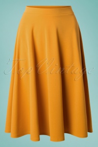 Vintage Chic for Topvintage - 50s Sheila Swing Skirt in Mustard 2