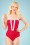 Tweka - 60s Gwendolyn Swimsuit in Red and White
