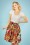 Belsira - Arlena Tropical Swing Skirt Années 50 Multi Colorée