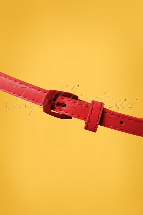 Collectif Clothing - 50s Tabitha Belt in Red 2