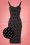 Vixen by Micheline Pitt - 50s Maneater Polkadot Wiggle Dress in Black 2