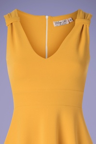 Vintage Chic for Topvintage - 50s Deidre Swing Dress in Mango Mojito Yellow 3