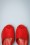 Lulu Hun - 60s Simona Peeptoe Wedge Sandals in Red 2