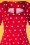 Dolly and Dotty - Barbara Polkadot Swing Dress Années 50 en Rouge 2