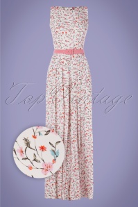 King Louie - 70s Sally Little Dots Maxi Dress in Chili Red