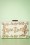 Lovely - 50s Gold Vine and Pearl Hardcase Clutch in Ivory