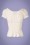 Collectif Clothing - 50s Sofia Gypsy Top in Ivory 4