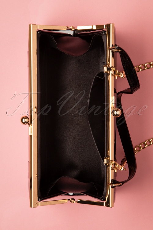 Topvintage Boutique Collection - The Perfect Date Evening Bag Années 50 en Noir 2