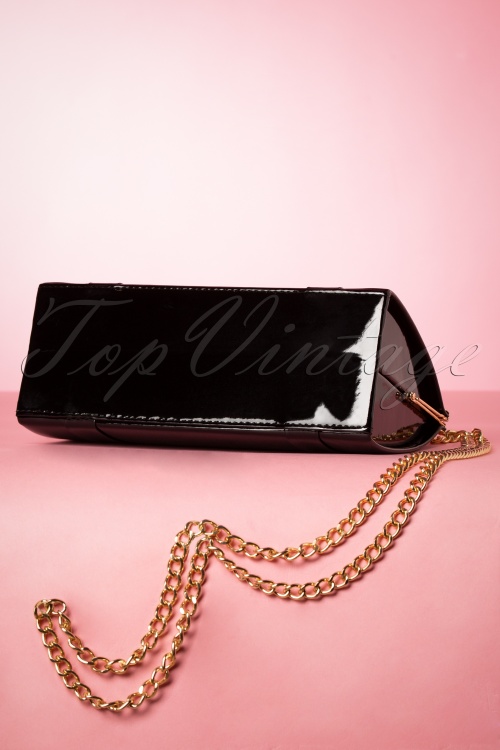 Topvintage Boutique Collection - The Perfect Date Evening Bag Années 50 en Noir 3