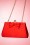 50s Satin Dreams Evening Bag in Red