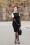 Tatyana - Jazmin Pencil Dress Années 50 en Noir 3