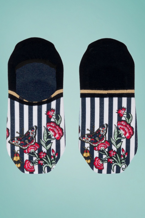 Marcmarcs 31071 Footies Striped White Black Flowers Butterfly Bug 20171128 001 copy