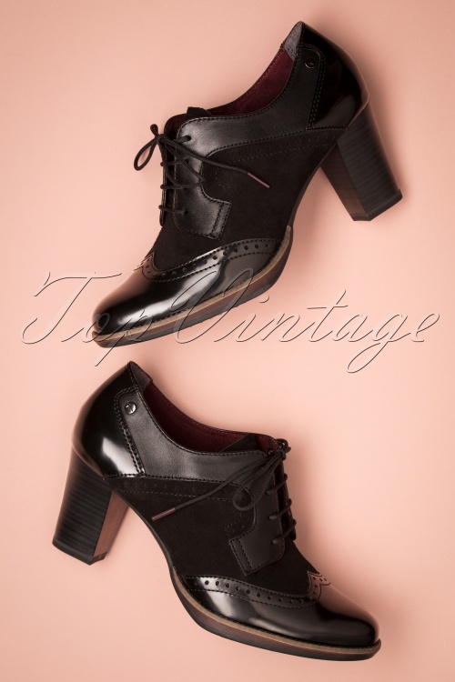 Tamaris - 40s Dorothy Shoe Booties in Black  4