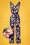 Vintage Chic for Topvintage - Sophy Jumpsuit met bloemenprint in koningsblauw