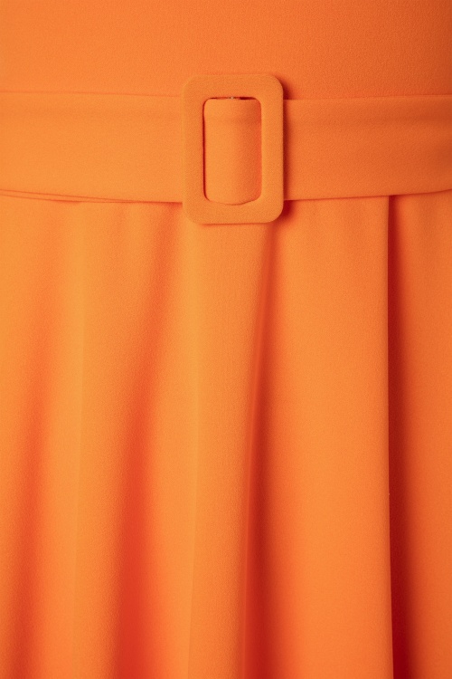 Vintage Chic for Topvintage - Myrtle Swing-Kleid in Orange 4