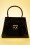 Topvintage Boutique Collection - Back Me Up Patent Evening Bag Années 50 en Noir 3