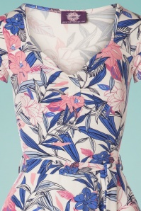 Topvintage Boutique Collection - Fabienne Flower Swing-Kleid in Weiß 2