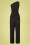 Stop Staring! - 50s Ava One Shoulder Jumpsuit in Black 2