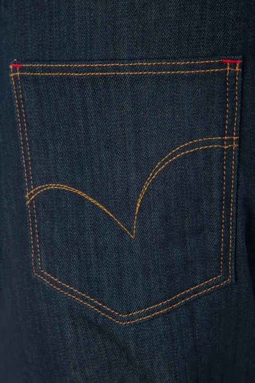 Rock-a-Booty - 50s Cleo Jeans in Classy Blue  8
