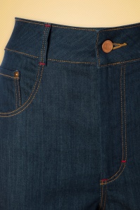 Rock-a-Booty - 50s Cleo Jeans in Classy Blue  6