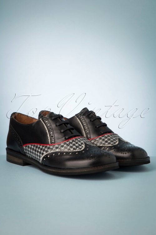 Nemonic - Madison Oxford Shoes Années 60 en Noir 4