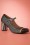 Ruby Shoo - Octavia Velvet Shoe Booties Années 50 en Noir