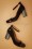 Nemonic - Frida Leather Mary Jane Pumps Années 60 en Noir