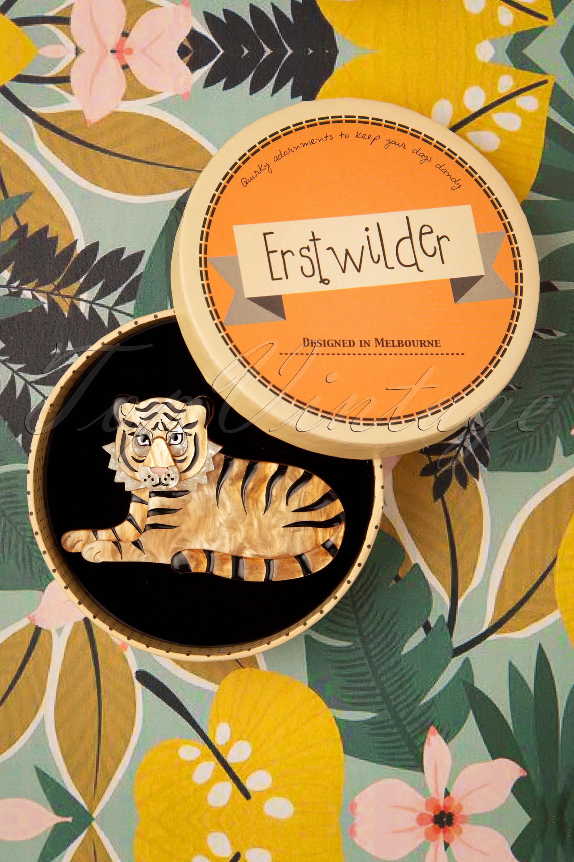 Erstwilder - Exclusief voor TopVintage ~ Harige Hobbes Tijgerbroche 2