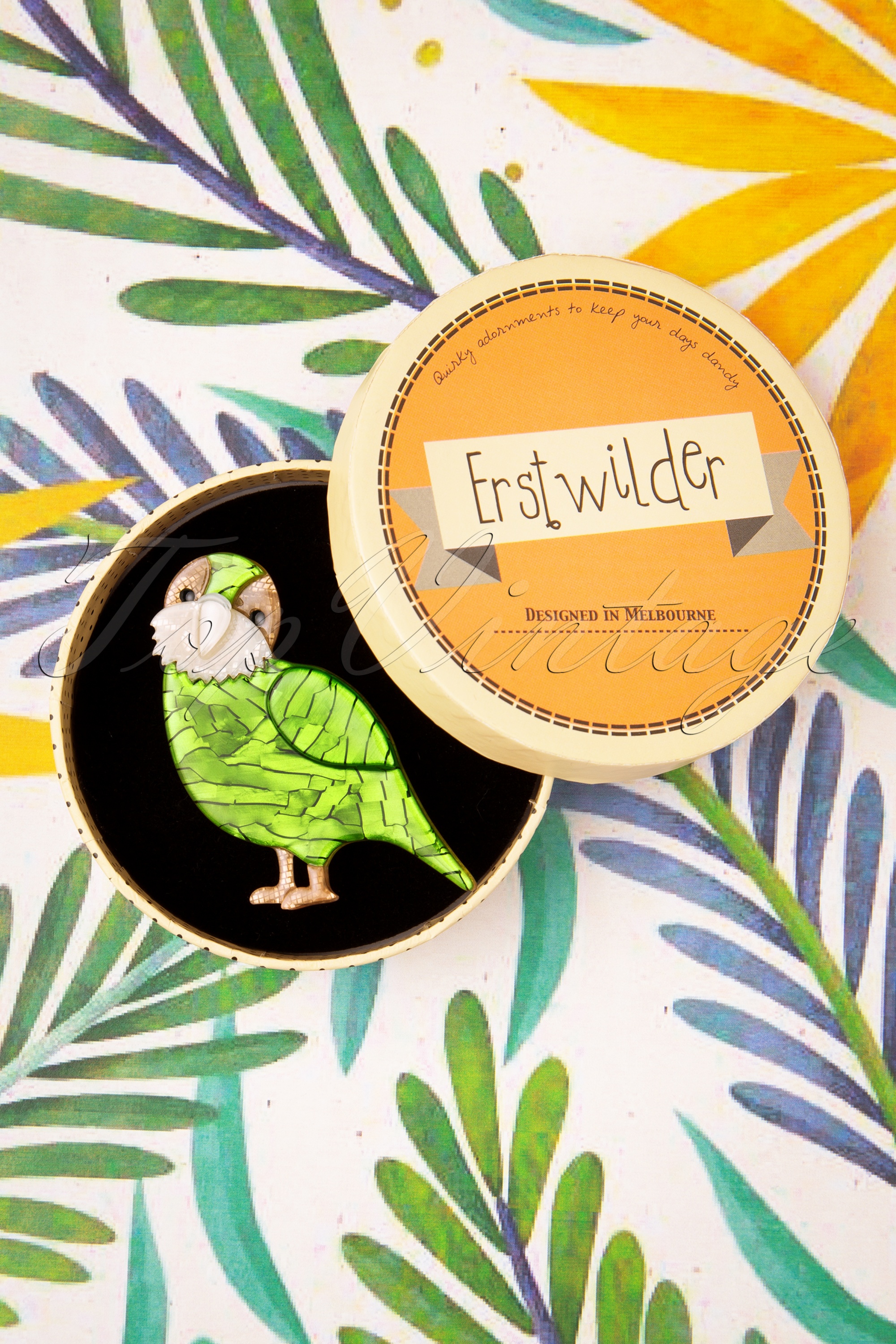 Erstwilder - TopVintage exclusief ~ Kakapo on Show broche 2